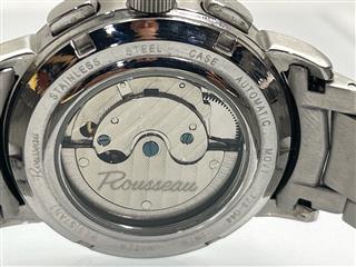Rousseau Automatic Moonphase Calendar Men's Watch Exhibition Case Back ref. 745-